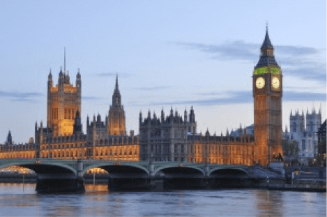 London with big ben in the background 