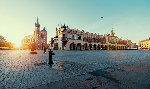 town centre in Poland 